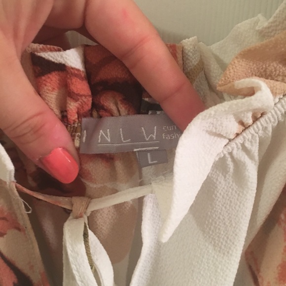 Floral Off The Shoulder High-Lo Summer Dress - Picture 2 of 3